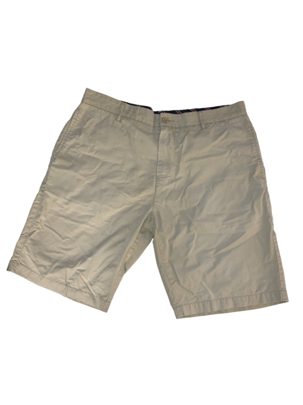 Men's Canterbury of new zealand Beige Flat Front Chino Shorts Waist 38